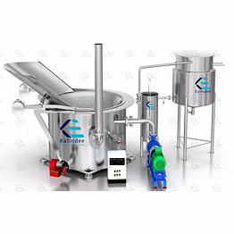 batch-type circular fryer (bucket fryer) with oil circulation system for commercial chips & snack frying