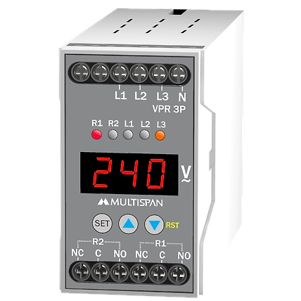 3 phase Voltage Protection Relay - din rail-1