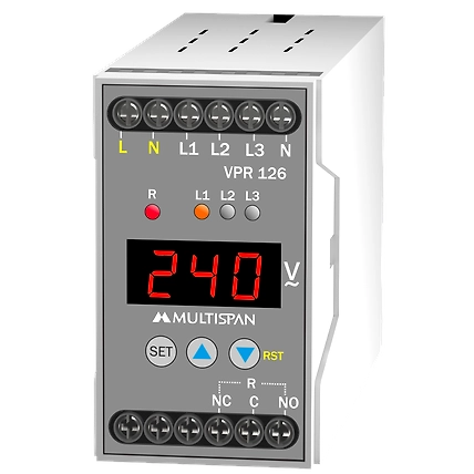 3 phase Voltage Protection Relay - din rail (2 relay)-12234640