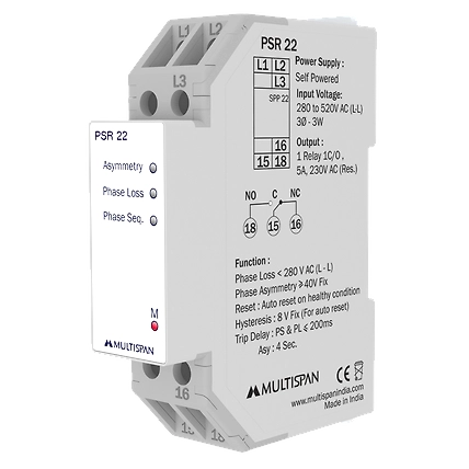 Phase Sequence Relay ,din rail, 22 mm-1