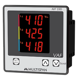 VAF Meter with 230 V AC, 3 line display,