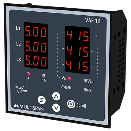 VAF Meter with 230 V AC, 6 line display, 96x96-12235062