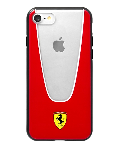 FERRARI - SF - TRANSPARENT TPU IP7-APERTA - RED-SW593