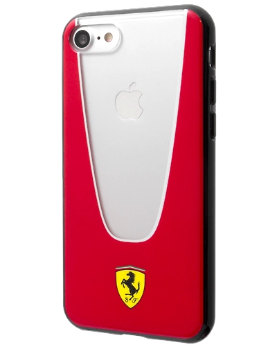 FERRARI - SF - TRANSPARENT TPU IP7-APERTA - RED-Transparent - Red-1