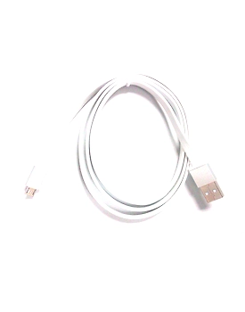 Skywater Flat USB to Micro USB, l=1m, black cable with golden aluminumn shell, plastic box packing