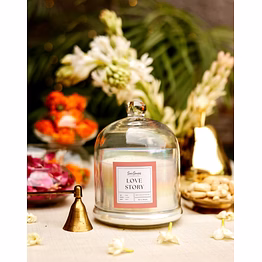 smiisenses love story 2-wick bell jar candle