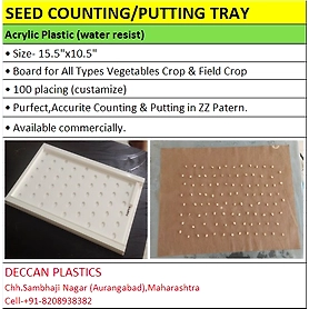 Seed Counting Tray