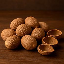 nutmeg with shell