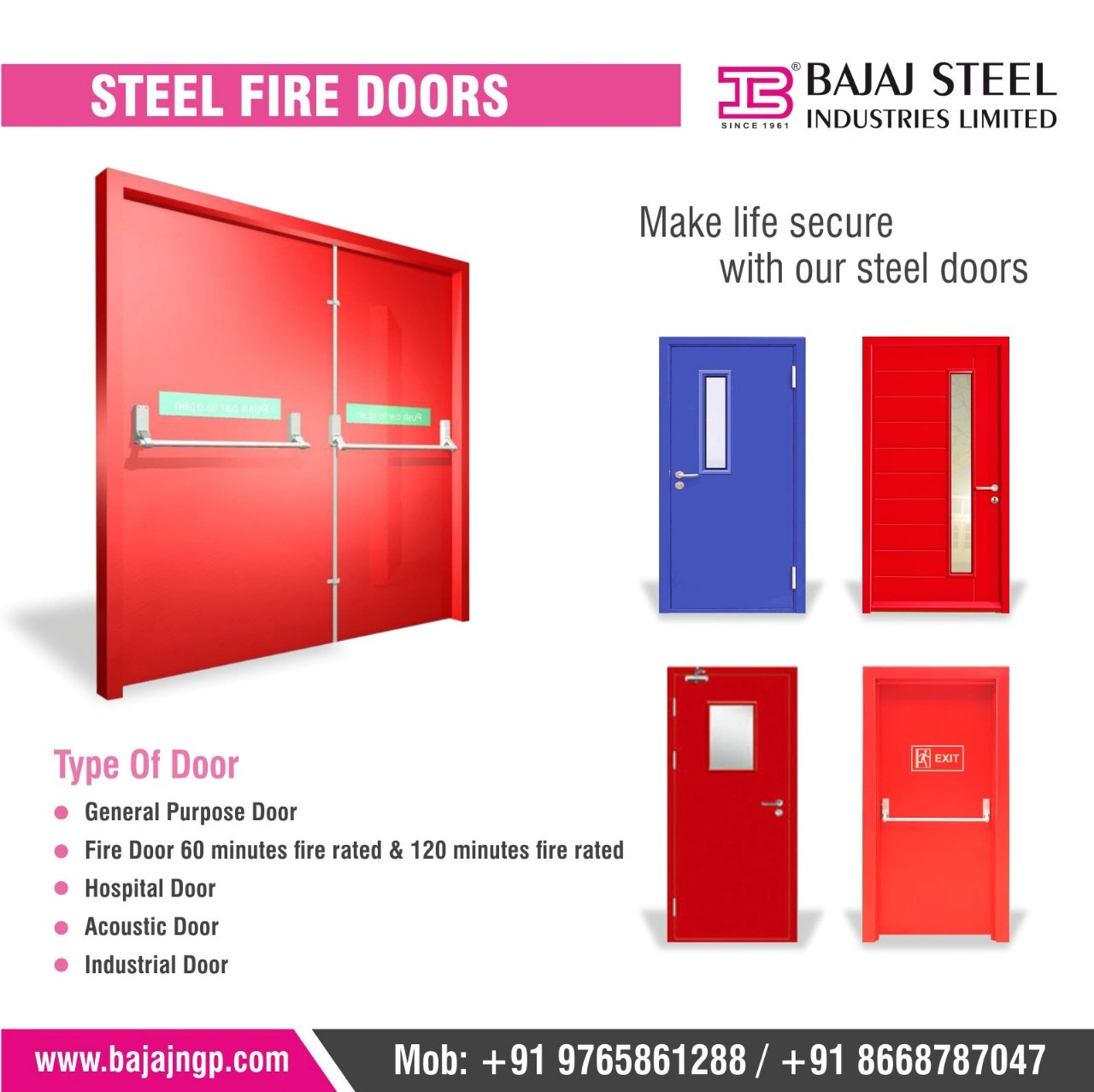 Steel Fire Resistance Door Leaflet-1088