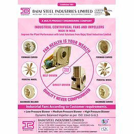 industrial centrifugal fans and impellers leaflet