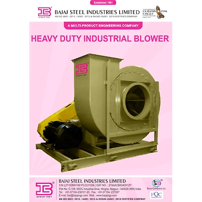 Heavy Duty Industrial Blower Leaflet-1106