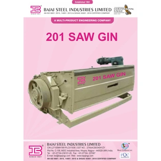 201 Saw Gin Machine Leaflet
