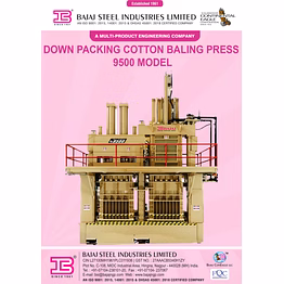 down packing cotton bailing press 9500