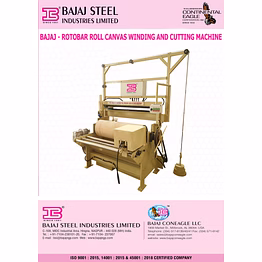 rotobar roll canvas winding machine