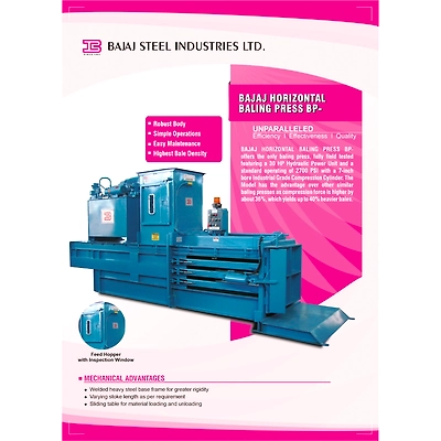 Bajaj Horizontal Bailing Press-1023