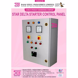 star delta starter control panel leaflet