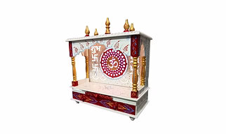 Hindu Temple  with Jodhpuri painting made of MDF and plywood