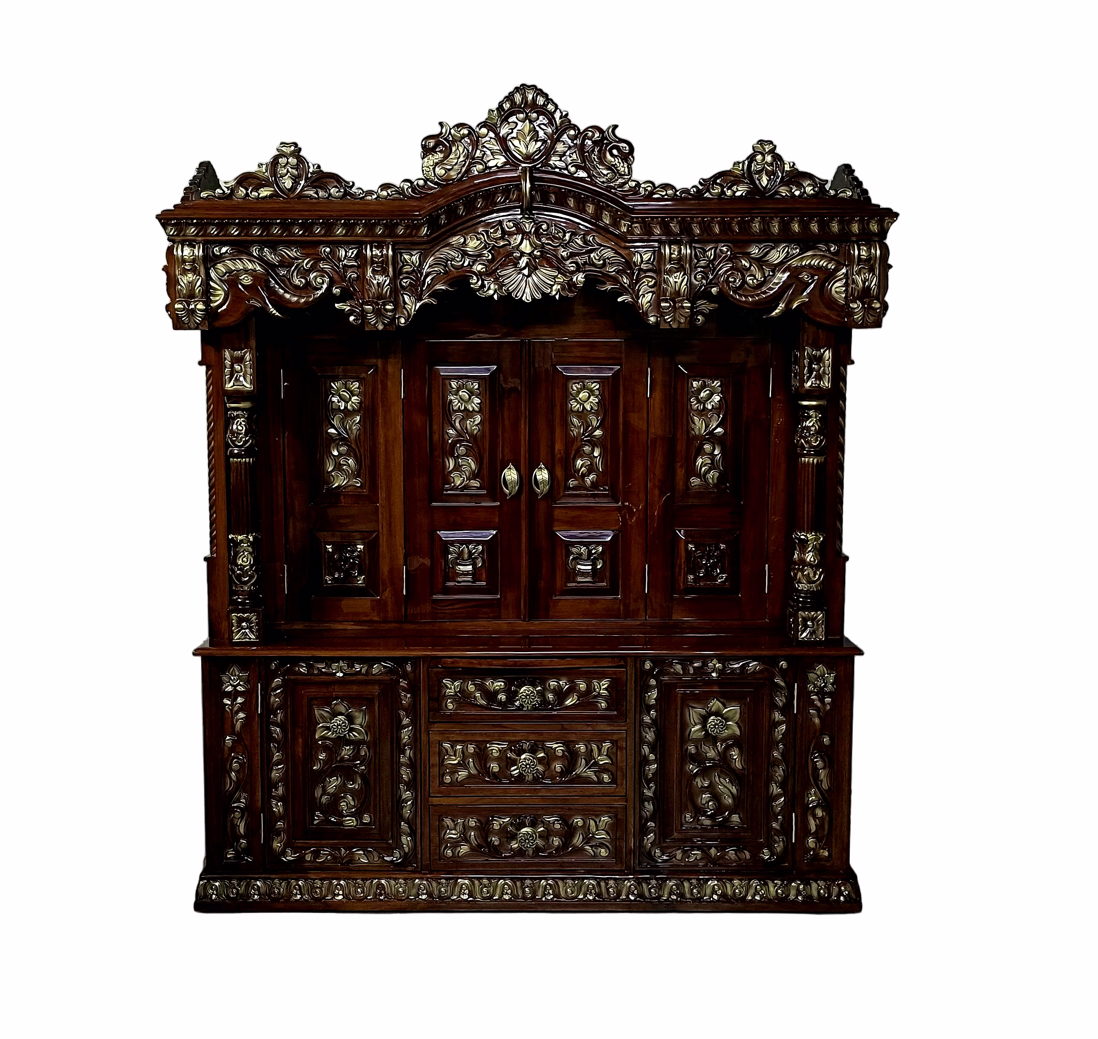 Wooden Mandir - With Code Wmwd002Pnt image 1