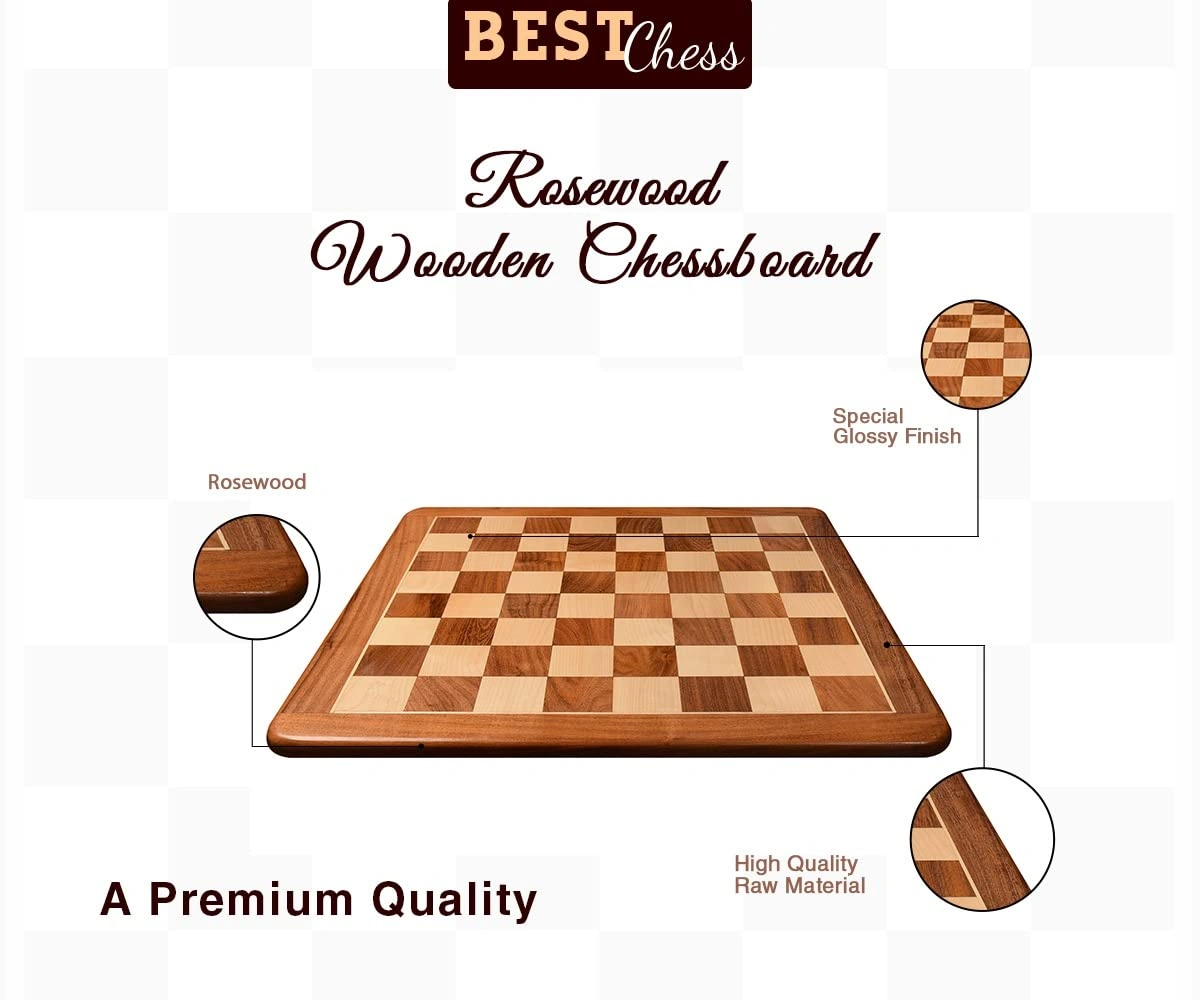 BCBESTCHESS Set, Premium Quality, Handcrafted Rosewood Unique Chess Board  Set, Foldable Secure Storage for Magnetic Pieces with Extra Queens, Chess