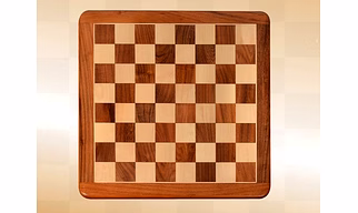 Best Chess Handicrafts Flat Wooden Chess Board Made with Finest Indian Rosewood (14 x 14 Inches, Brown)