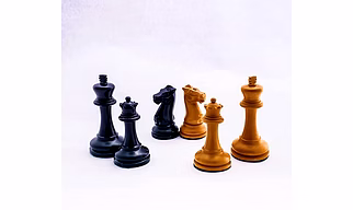 BCBESTCHESS Wooden Chess Pieces Only, Handcrafted Wood Chessmen with 3.50" King , Chess Game Pawns in Ebony Wood and Box Wood for Chess Board (Chess Board not Included)