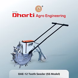 manual hand push seeder with metal body