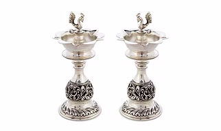Pure silver 92.5 sterling silver antique lamps
