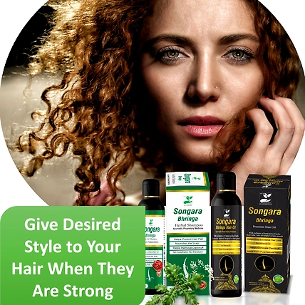 Songara Bhringa Ayurvedic Hair Oil &amp; Shampoo Combo (100 ml each) to Promote Hair Growth-3