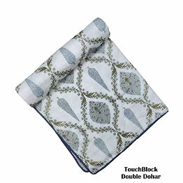 touch block double bed three layers ac dohars