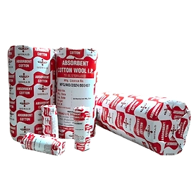 ABSORBENT COTTON WOOL ROLL 500 GM
