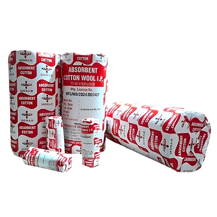 ABSORBENT COTTON WOOL IP ROLL 400GM-4