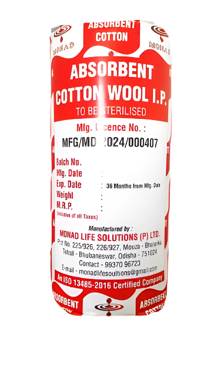 ABSORBENT COTTON WOOL IP ROLL 400GM-1