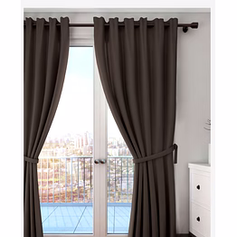 neela home - room darkening blackout window curtain, 100% room darkening | 5 feet |set of 1| plain design | for living room and bedroom | 115cmx210cm, color- cream