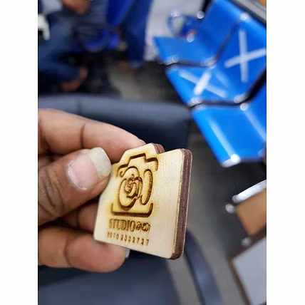 Wooden key tags with laser printing-2