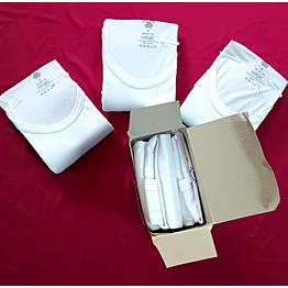 100%cotton vest white