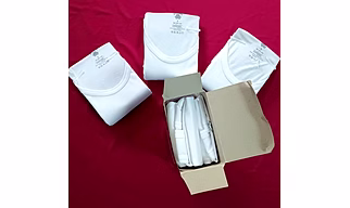 100%COTTON VEST WHITE