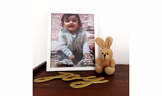 Photo First Birthday Facts Frame