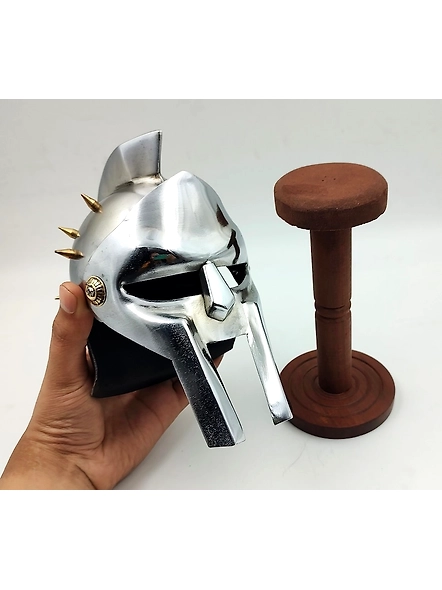 The Great Mini Gladiator Maximum Helmet with Display Stand Medieval Helmet gift for any occasion-As1003