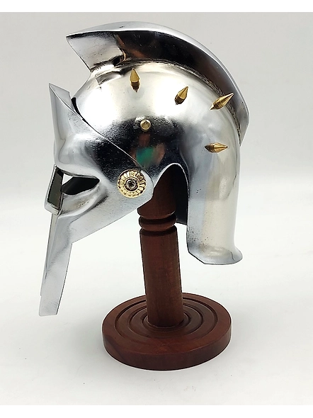 The Great Mini Gladiator Maximum Helmet with Display Stand Medieval Helmet gift for any occasion-3