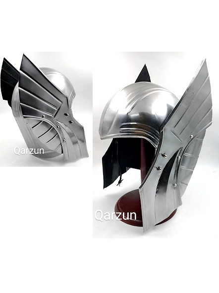 Thor Helmet Ragnarok Movie Wearable Helmet Steel With Liner And Chin Strap, With Display Stand and keychain Maximus Decimus Meridians Armour-As1006