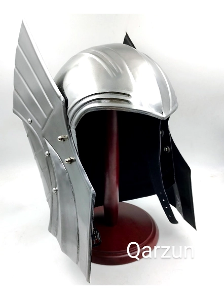 Thor Helmet Ragnarok Movie Wearable Helmet Steel With Liner And Chin Strap, With Display Stand and keychain Maximus Decimus Meridians Armour-3