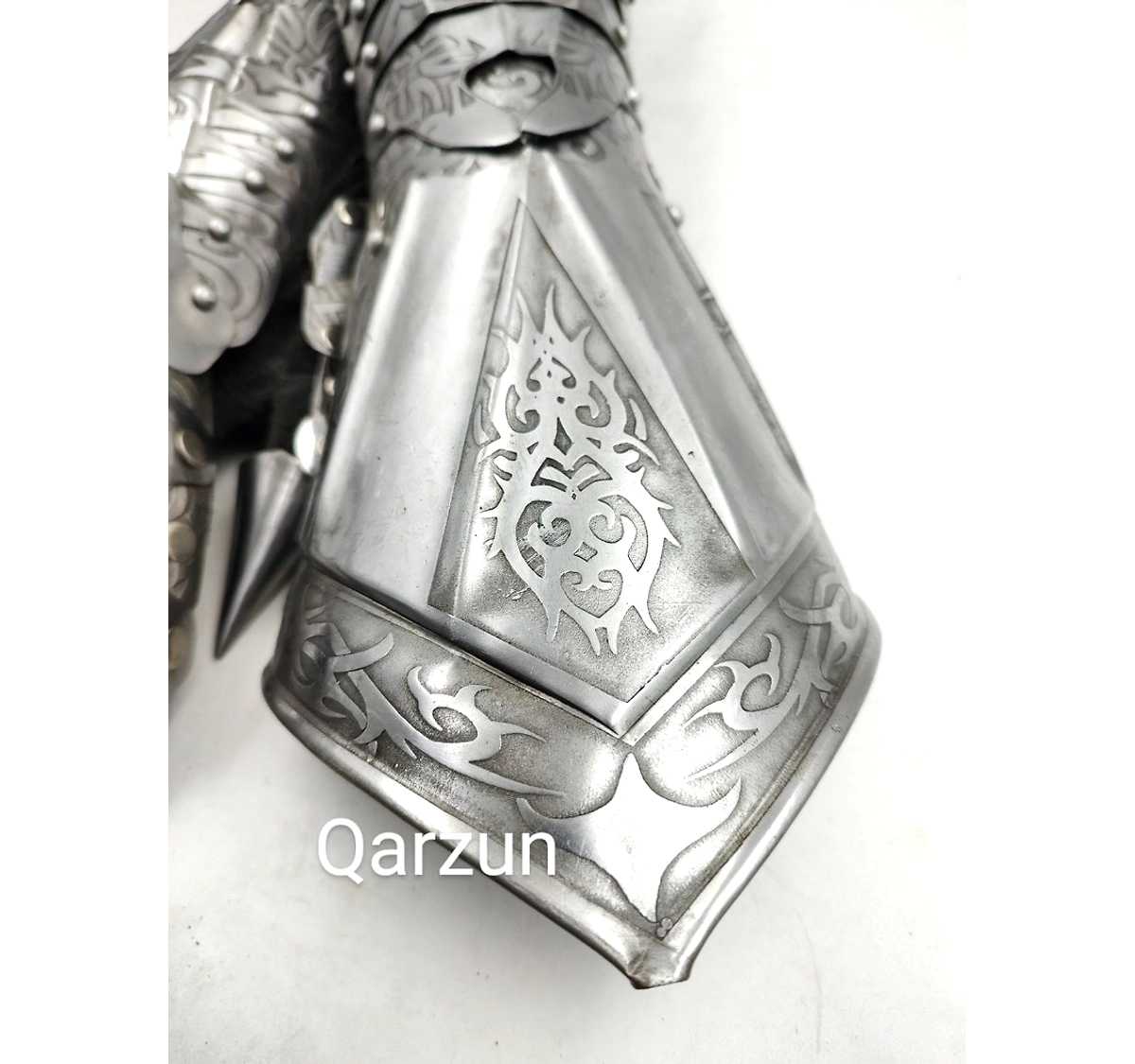 Silver Antique popular Nazgul Gauntlets Steel Medieval armor Gloves ~ Crusader Larp Guntlets