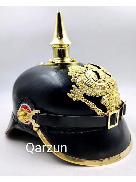 Black German Pickelhaube Imperial Prussian Helmet German Helmet Best gift for him-2