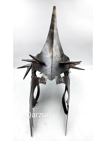 Medieval nazgul gloves with Witch king Angmar Helmet set | Steel armor black gloves set | Costume gloves gauntlets | Gauntlet gloves pair-3
