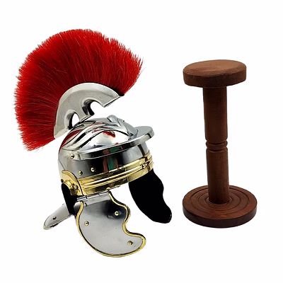 mini roman centurion helmet with display stand warrior spartan helmets antique style gift