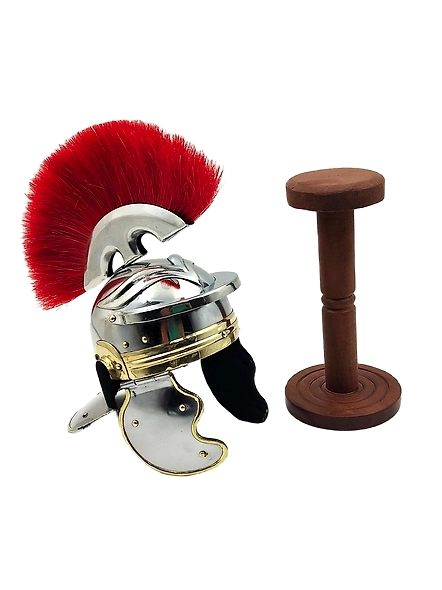 Mini Roman Centurion Helmet with Display Stand Warrior Spartan Helmets Antique style gift-As1012
