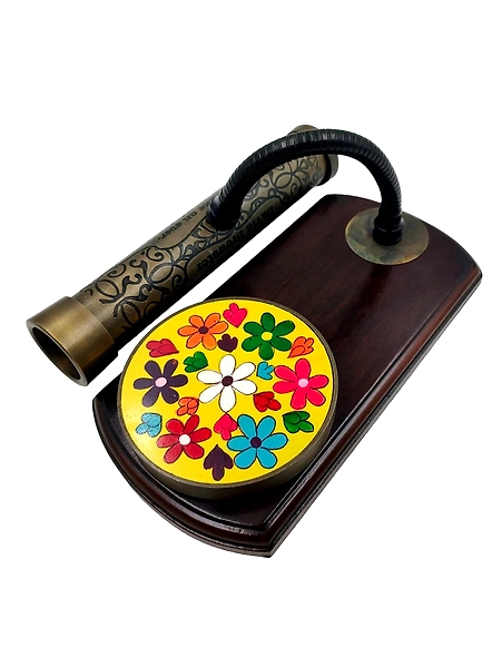 Kaleidoscope Super Flower Rotate round With Wooden Base, Beautiful Wedding Gift, Home Decor, Anniversary Gift, Home Decor-1