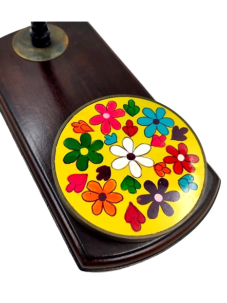 Kaleidoscope Super Flower Rotate round With Wooden Base, Beautiful Wedding Gift, Home Decor, Anniversary Gift, Home Decor-3