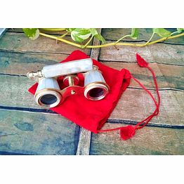 brass opera glasses with mother of pearl-nautical binocular-spyglasses-maritime velvet case decor-christmas-groomsmen-anniversary gift