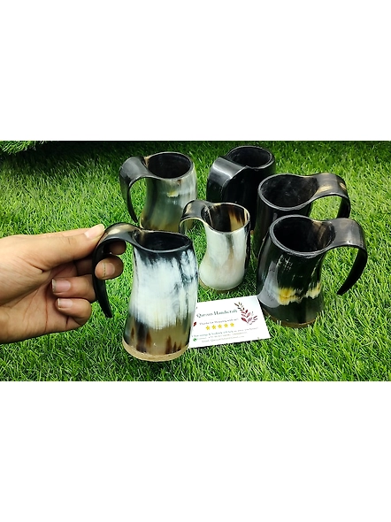 Set of Horn Shot Glass Vodka Glass Tequila Glass Mini Tankard set buffalo horn made viking style drinking-As1020